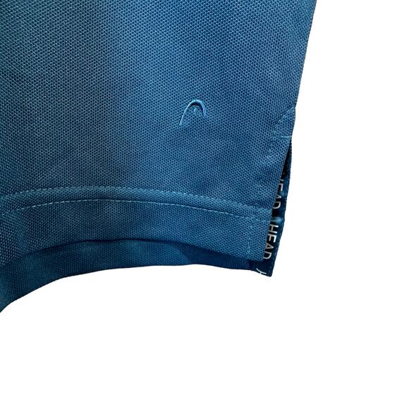 Head Golf Men's Short Sleeve Golf Polo Shirt Striped Blue Size XXL - Picture 5 of 7